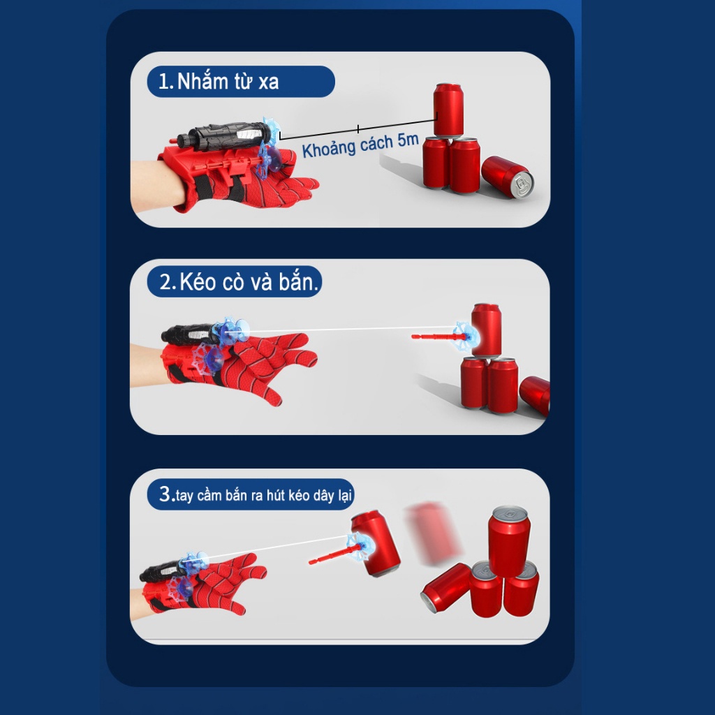 Đồ Chơi Găng tay Người Nhện Spider-Man Cho Bé Trai