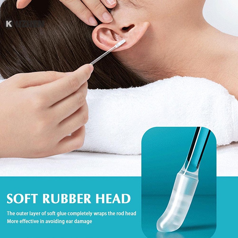 Kuzhen Hộp 24 Tăm Bông Vệ Sinh Tai Dùng Một Lần Có Thể Tái Sử Dụng Cho Người Lớn Và Trẻ Em