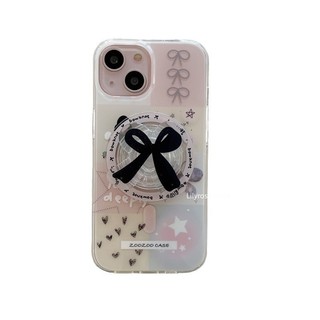 Ốp Điện Thoại Họa Tiết Hoạt Hình Gấu Và Ngôi Sao Dễ Thương Chống Rơi Cho iphone 15 pro max 14 Giá Đỡ