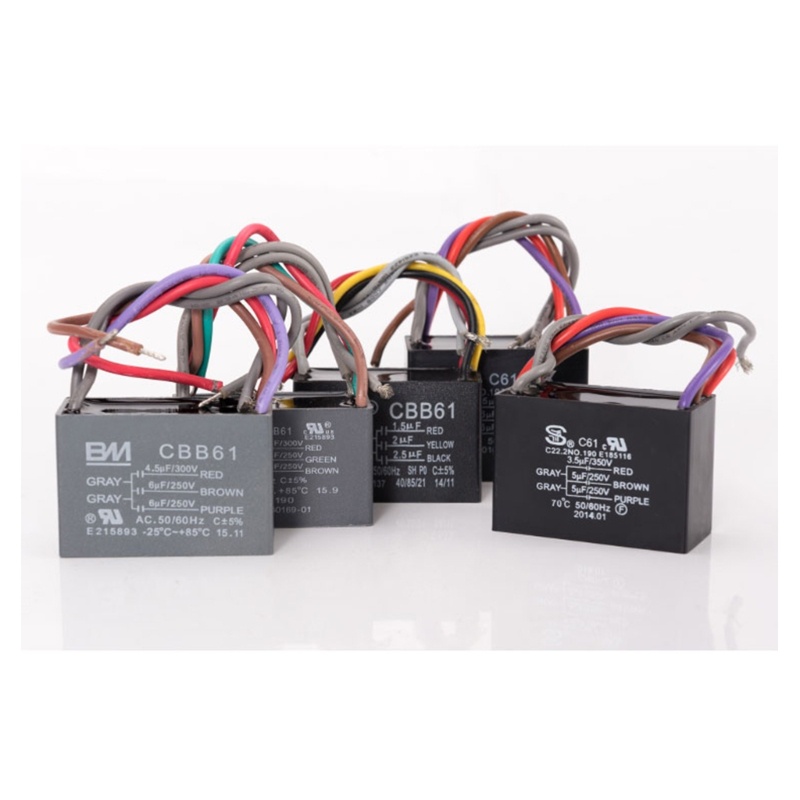 Trại CBB61 5 Dây 250V Quạt Trần Tụ Điện Quạt Điện Động Cơ Máy Phát Điện 50 60Hz