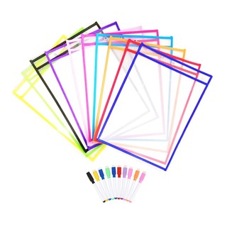 Dusur Có Thể Tái Sử Dụng Tay Nhựa Bảo Vệ Các Loại Màu Sắc Chống Thấm Nước Worksheet Pocket