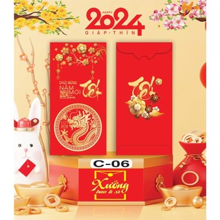 100 BAO LÌ XÌ ĐỦ MẪU - Bộ Rồng May Mắn 2024 bao lì xì tết (01-10)