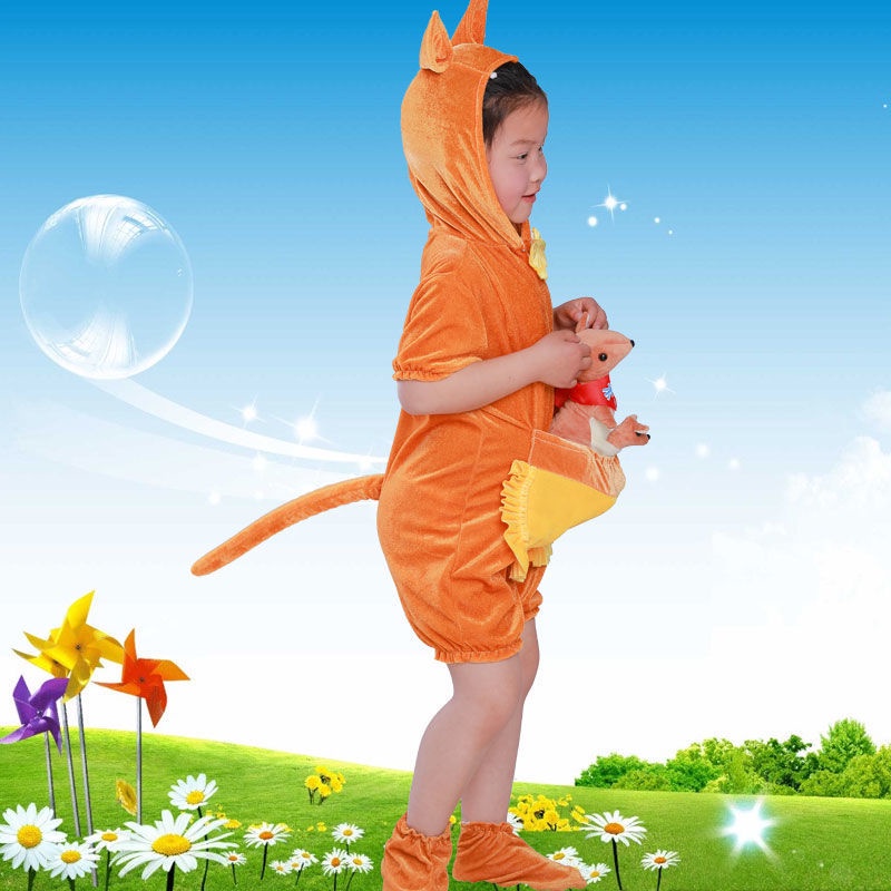 💕 HÀNG CÓ SẴN – Đầm Trang Phục Trẻ Em 3‑12 tuổi – Chuột Túi + Hoạt Hình Động Vật, Thích hợp Halloween, Giáng Sinh & Ngày Trẻ Em 🎃🎉