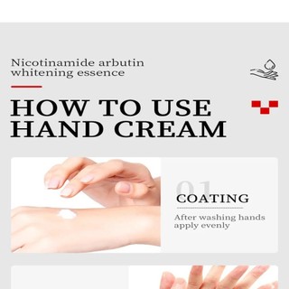 Kem dưỡng da tay AFTEROF Niacinamide, Kem dưỡng ẩm tay loại bỏ nếp nhăn làm trắng da, Dưỡng ẩm da Mựu chống nứt Kem dưỡng ẩm tay Chăm sóc tay