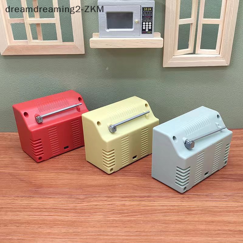 [dreamdreaming] 1: 12 Nhà búp bê TV thu nhỏ có thể chơi được Mô hình truyền hình Video phòng khách Thiết bị gia dụng Trang trí Phụ kiện nhà búp bê [zkm]