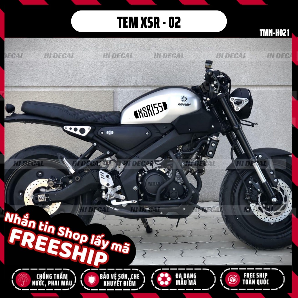 Tem XSR decal sticker dán xe XSR 155 | TMN - 021 | Decal cao cấp chống nước chống phai màu