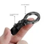 Móc khóa da YRBWD, Khóa thắt lưng hợp kim kẽm Carabiner, Dụng cụ ngoài trời di động tiện lợi Nhẫn chìa khóa nhỏ