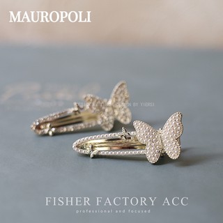 Mauropoli [Hàng Có Sẵn] Kẹp Tóc Hình Bướm Sao Biển Đính Đá Ngọt Ngào Dễ Thương Cho Nữ