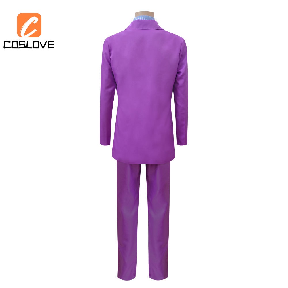 Bộ Trang Phục Cosplay Nhân Vật Yoshikage Kira Màu Tím Trong Jojo 'S Bizarre Adventure