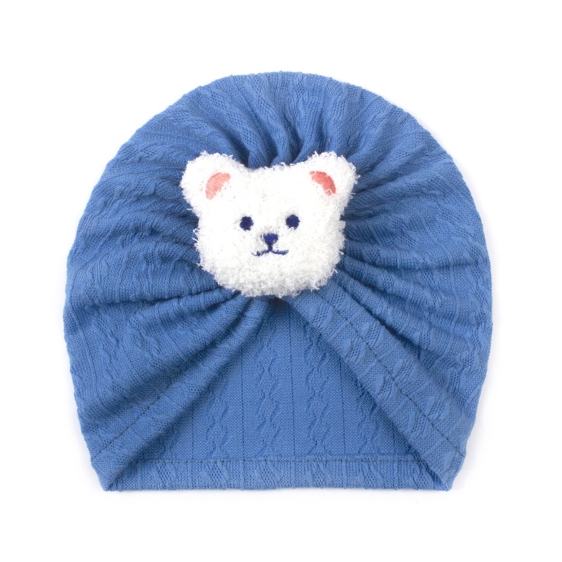 Dasbsug Mũ Turban Hợp Thời Trang Mũ Beanies Chắc Chắn Chống Gió Trẻ Sơ Sinh Thu Đông Mũ nón