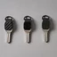 Giá đỡ móc khóa CHEESELY, Giữ 2-6 phím Dụng cụ sắp xếp chìa khóa Mini, Móc chìa khóa hợp kim nhôm màu xanh lá cây màu đen cho kích thước đa năng