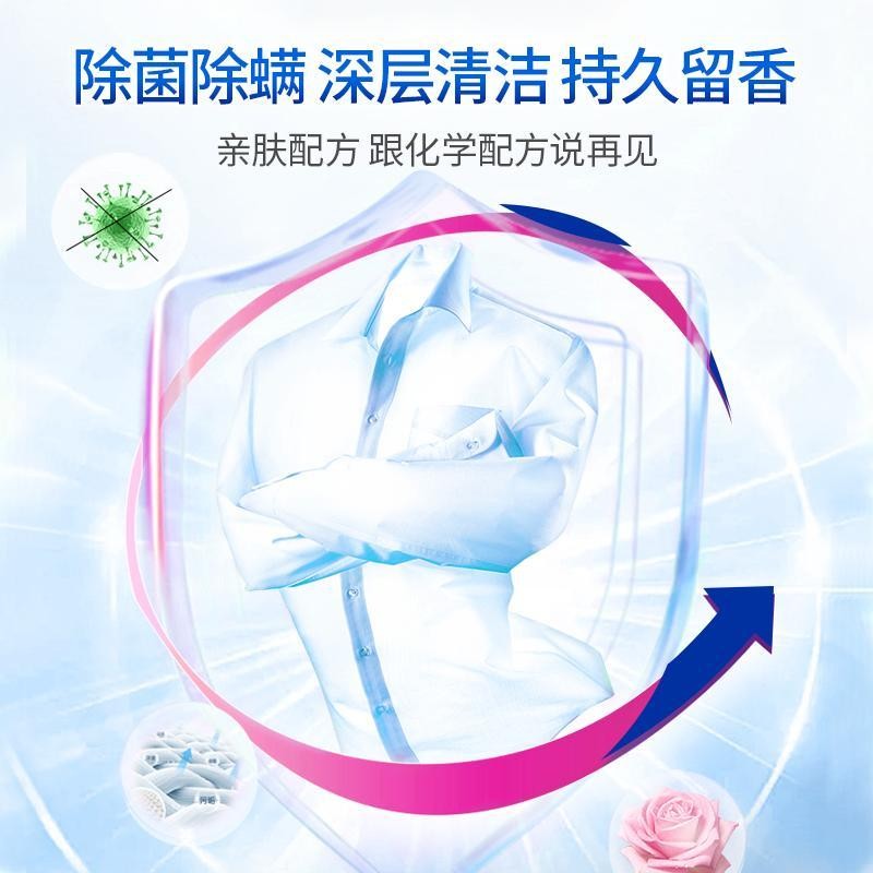 Hàng hóa nội địa Thương hiệu Đồ giặt Nhà Khử trùng dạng lỏng Loại bỏ vết bẩn Bagged Gói nạp lại gia đình Hương thơm lâu trôi 25.2.9