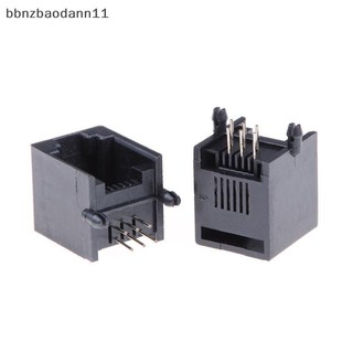 [Bbnzdd] 10 Cái / bộ RJ11 RJ12 6P6C Máy Tính Internet Mạng PCB Jack Ổ Cắm Mới BVAH
