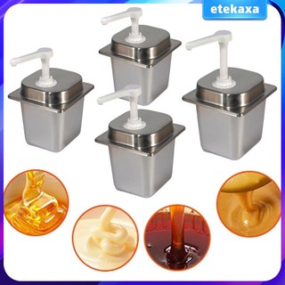 Bình xi-rô có bơm Máy bơm nước sốt 2,3L cho thanh Sử dụng thương mại tại nhà