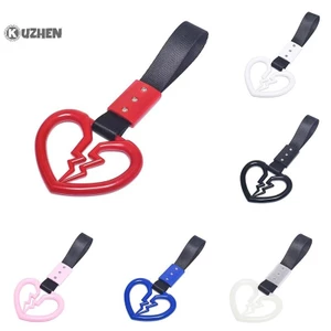 Kuzhen Hình Trái Tim Dễ Thương Vỡ Xe Chống Tĩnh Điện Dây Đeo Cảnh Báo Vòng Trang Trí Tàu Ngầm Xe Buýt Tay Cầm Xe Phía Sau Cản Cảnh Báo Vòng HOT