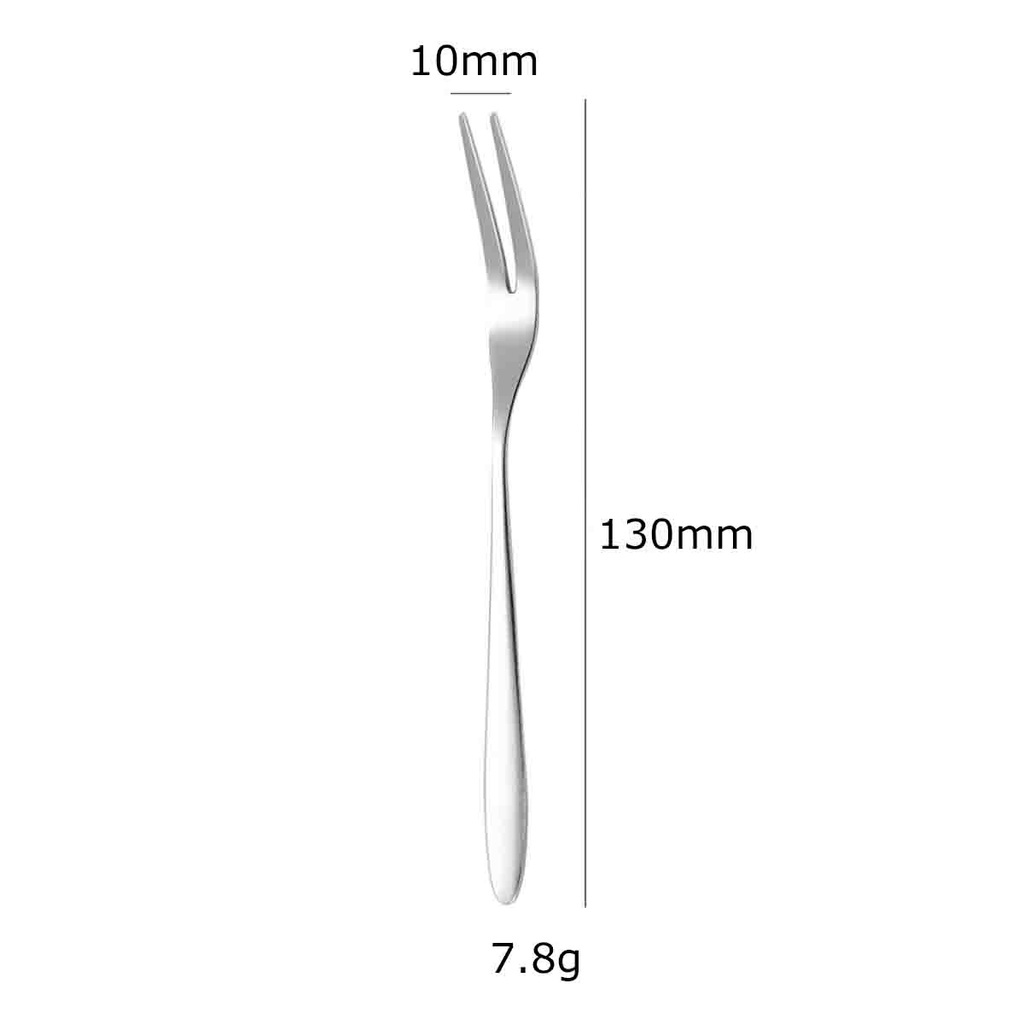 Vĩ 10 Nĩa inox ăn trái cây ăn ốc rau câu bền đẹp sáng bóng giá rẻ