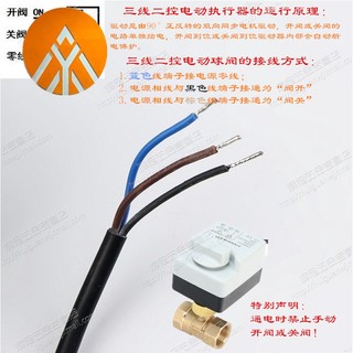 Ac220v 2 Chiều 3 Dây Van Điều Khiển Động Cơ Điện Với Công Tắc 3 Dây