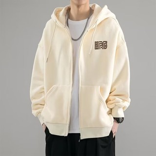 Áo khoác hoodie nỉ dành cho nam màu xám đậm mùa xuân thu mới hợp thời trang