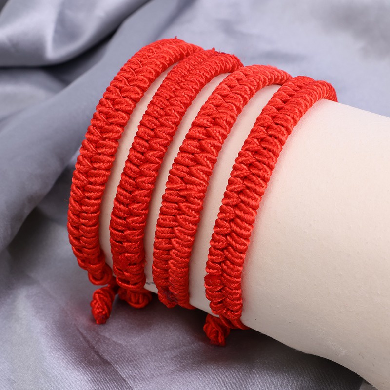 [Đặc Biệt] Vòng Đeo Tay Dây Bện nylon Đỏ May Mắn / Vòng Tay Chuỗi Hạt Phượng Hoàng Thắt Nút Đơn Giản Thời Trang Phụ Kiện Trang Sức / Cặp Đôi
