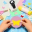 GETVOW Kid Hole Punch, DIY Cắt Giấy ABS Nhựa Hình Bướm Lỗ Đục Lỗ, Thêu Sò Thủ Công Thủ Công Lỗ Đấm Giấy Shaper Cắt Trẻ Em