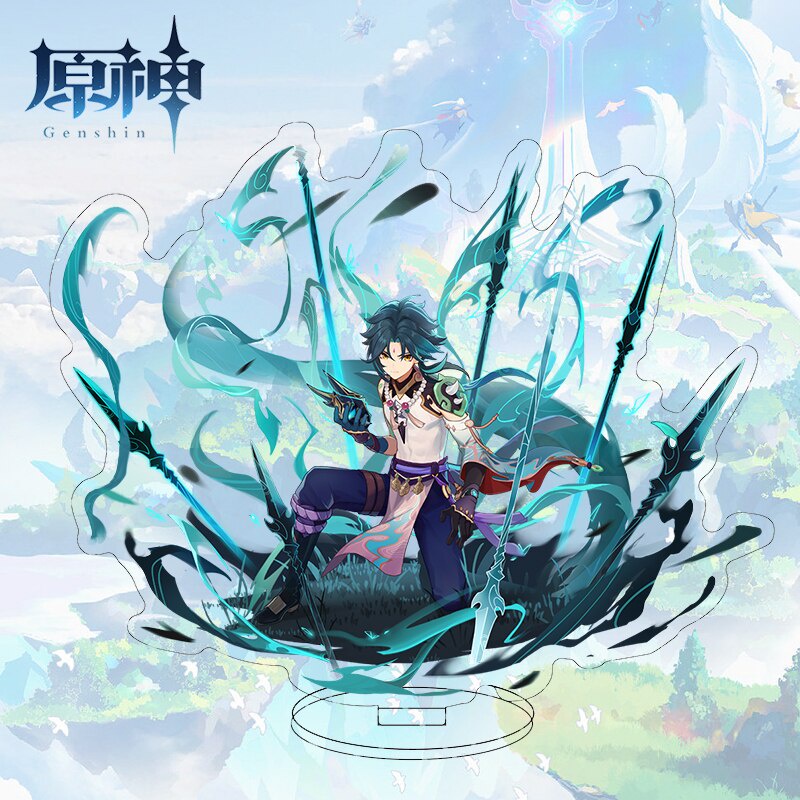 Mô hình Standee Cool Anime Figure Genshin Impact Xiao Hutao Kazuha Kunikuzushi Acrylic in hình nhân vật