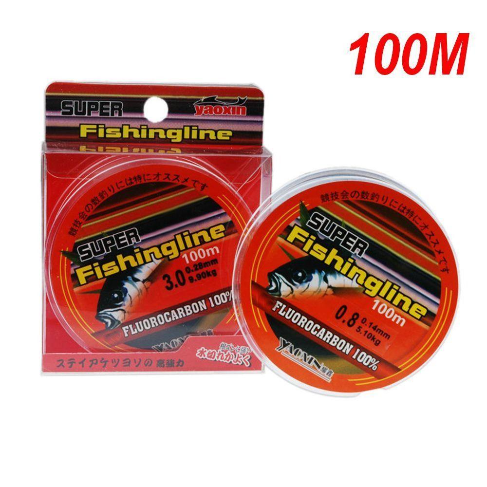 Hwaidy 100m 100% Dây Câu Fluorocarbon Bền 0.8-6LB Dây Đơn
