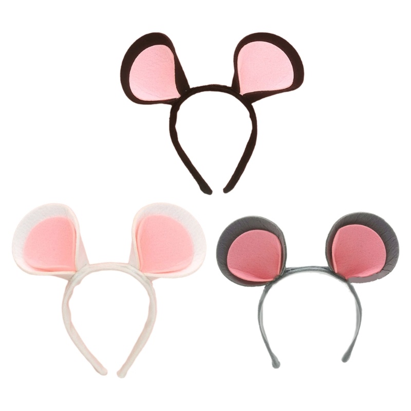 Cute Halloween Mouse Ear Hairhoop Kids Dress Up Headband Carnival Party Hairband