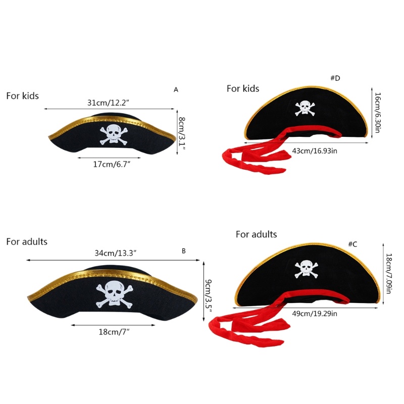 Bầu trời Halloween Đảng Tricorn Mũ Đảng Hóa Trang Đảng Phụ Kiện Cosplay Cho Tiệc Halloween Mũ Hóa Trang