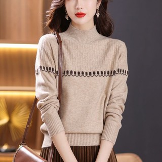 Áo Len Cổ Lọ Dáng Rộng Thời Trang Thu Đông Mới 2023 Cho Nữ