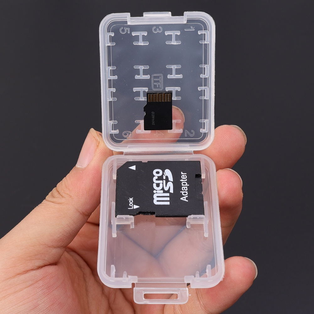 Hộp Đựng Thẻ Nhớ micro sd / Thẻ Nhớ mini sdhc tf ms 8 Trong 1 Mang Đi Du Lịch Tiện Lợi Ốp
