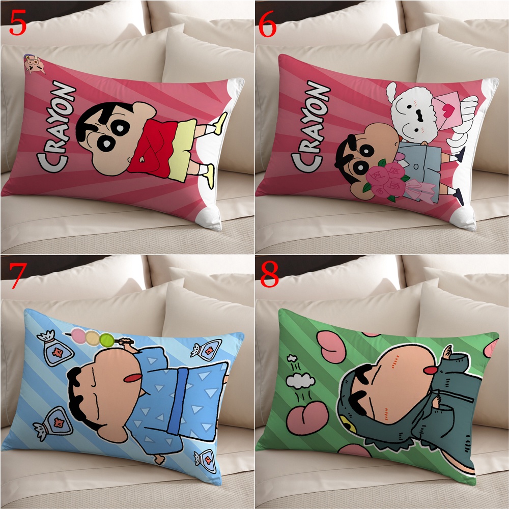 Vỏ Gối polyester Hình Chữ Nhật In Hình shin-chan nohara shinnosuke Trang Trí Nhà Cửa (Không Kèm Lõi)