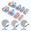 NOTE1 Khối đầu cuối nhanh, Đầu nối dây Mini nhỏ gọn đa năng, Đầu nối cáp điện nhanh Đầu nối dây nhỏ Điện