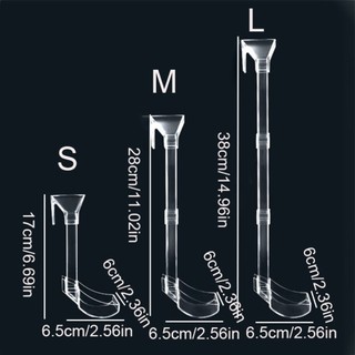 Ống Cho Cá Ăn Bằng acrylic Trong Suốt Tiện Dụng