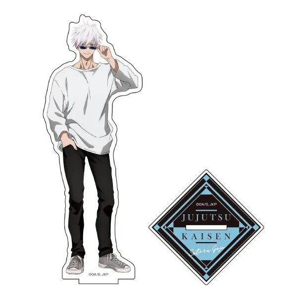 Mô hình Standee Jujutsu Kaisen Gojo Satoru Fushiguro Megumi Kugisaki Nobara Phụ kiện trang trí để bàn góc học tập