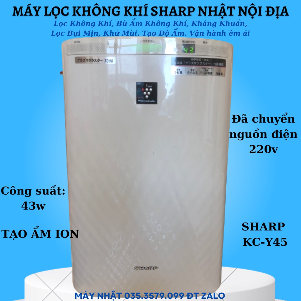 Máy lọc không khí Sharp kc-z40 32w cho phòng 20m2 nội địa Nhật lọc