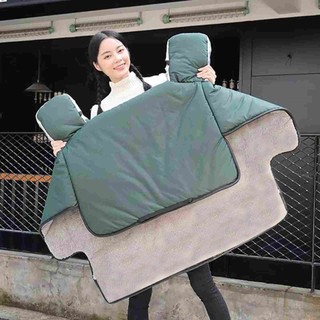 Vỏ Bọc Kính Chắn Gió Xe Máy / Xe Đạp Chống Nắng / Chống Thấm Nước Chất Liệu Lông Cừu Dày Dặn Giữ Ấm