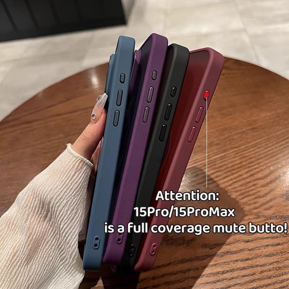 Ốp Điện Thoại Xanh Hồng Từ Tính Cho iPhone 17ProMax 16 15 14 13 12 11 Pro Max Bảo Vệ Toàn Diện Chống Sốc Protecti Skin Feel Acrylic Cover