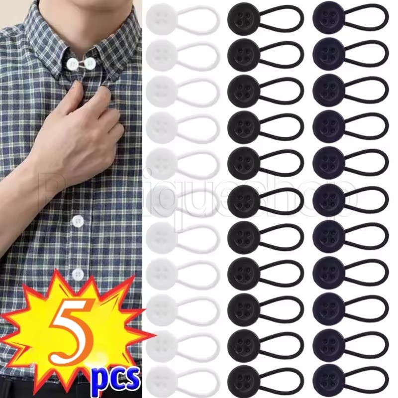 [Nổi bật] Khóa mở rộng cổ áo - Bộ mở rộng thắt lưng Unisex - Nút thắt liền mạch - Áo sơ mi linh hoạt Dây buộc dài - Phụ kiện quần áo - Đồ may DIY