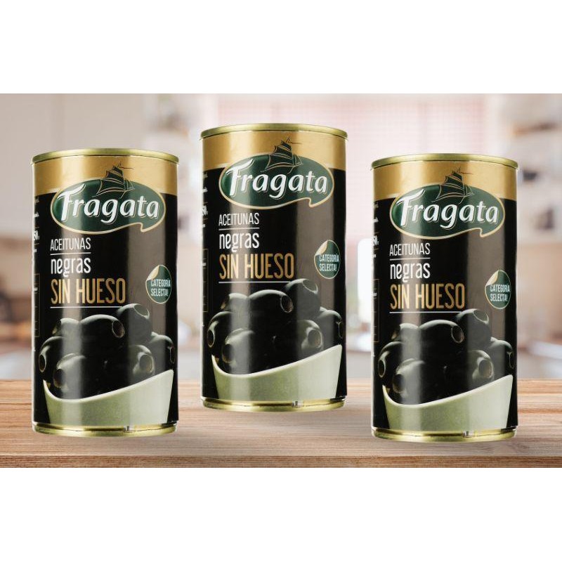 Trái Ô liu Đen Fragata Hộp 350g – Béo Bùi, Ăn Liền, Giàu Dinh Dưỡng 🫒🍴