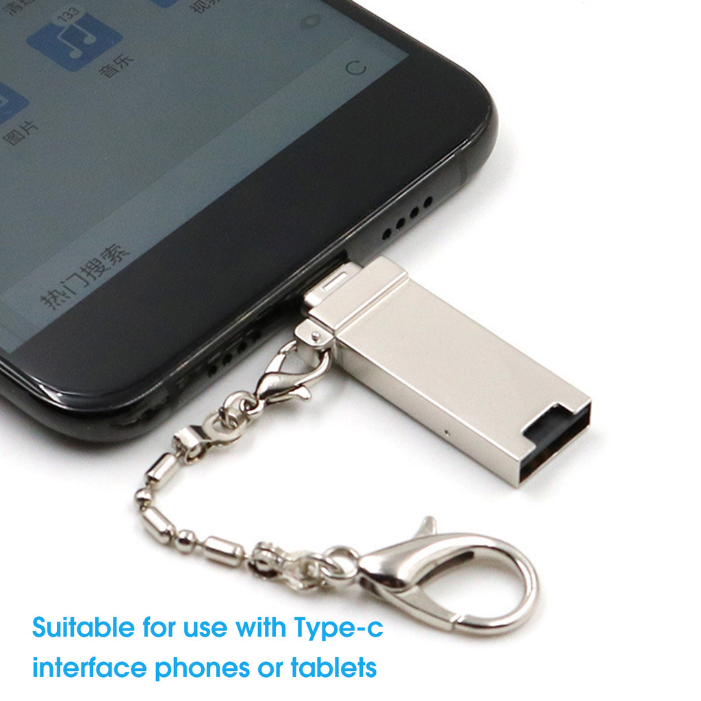 [Ky] Đầu đọc thẻ TF 2 trong 1 Đầu đọc thẻ nhớ USB 2.0 Type-C / Micro USB OTG tốc độ cao cho điện thoại