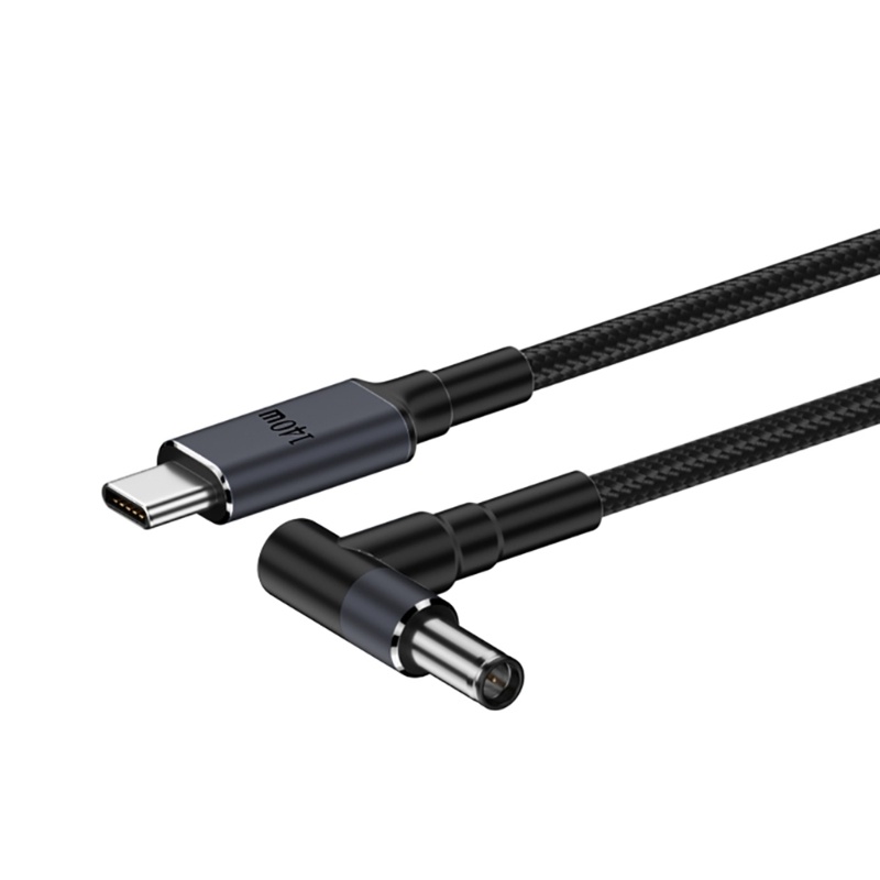 Cắm trại 140W PD USB Type C Đầu vào nam sang 5 5x2 1mm Cáp sạc điện nam cho máy tính xách tay