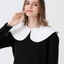 MERIGGIARE Ve Áo, Áo Sơ Mi Cổ Điển Có Thể Tháo Rời Cổ Giả, Phụ Kiện Quần Áo Nữ Cotton Cổ Điển