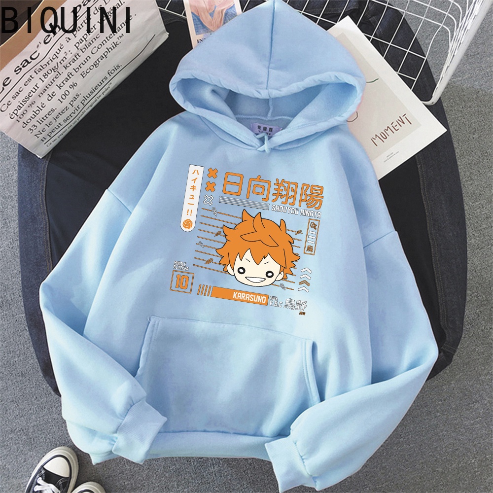 Fly high Let 'S hinata Áo hoodie In Hình haikyuu anime Thời Trang Mùa Đông Cỡ Lớn Dành Cho Nam Nữ