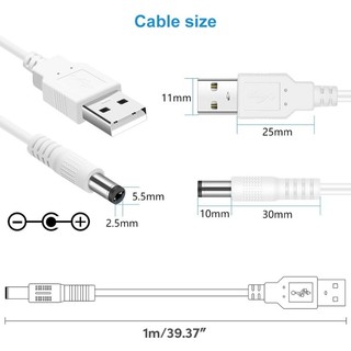 Dây Cáp Sạc Chuyển Đổi usb Sang dc9v 12v 5 X 2 5mm 8 Jack Cắm Cho Loa router
