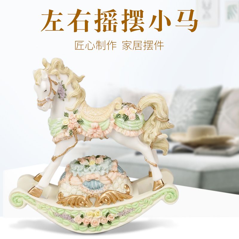 Merry-go-round Hộp Nhạc Hình Ngựa Trái Tim Trang Trí Phòng Bạn Gái Làm Quà Tặng Sinh Nhật Sáng Tạo