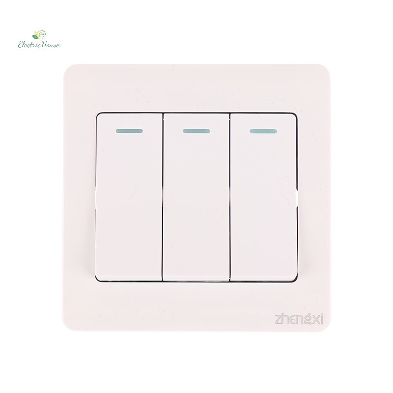 [Nhà Điện] Tường 1 / 2 / 3 / 4 Gang 1Way Nút Bật / Tắt Nút Nhấn mới