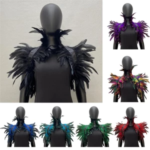 Khăn Choàng Vai Giả Lông Vũ Mềm Mại Phong Cách gothic Cổ Điển Có Thể Điều Chỉnh Dùng Hóa Trang / Biểu Diễn Trên Sân Khấu