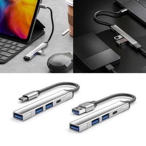 Bộ chia USB 4 cổng USB USB HUB USB3 0 USB2 0 Bộ chuyển đổi TypeC cho điện thoại Chuột máy tính bảng