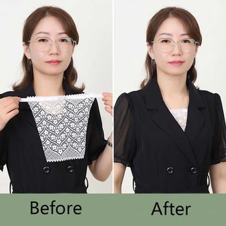 Miếng Đệm Dán Viền Cổ Áo Lót Ren Che Phủ Nhanh Chóng Chống Rò Rỉ Dễ Dàng Kẹp Áo Ngực Dành Cho Bạn Nữ