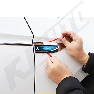 FENDER Mitsubishi Miếng Dán logo 3d Bằng Inox Trang Trí Cửa Xe Hơi outlander g2 cw zg zh g3 g4 gm gn zm